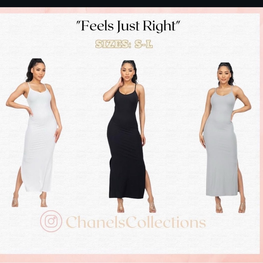 Elegant Black and Gray Maxi Dress